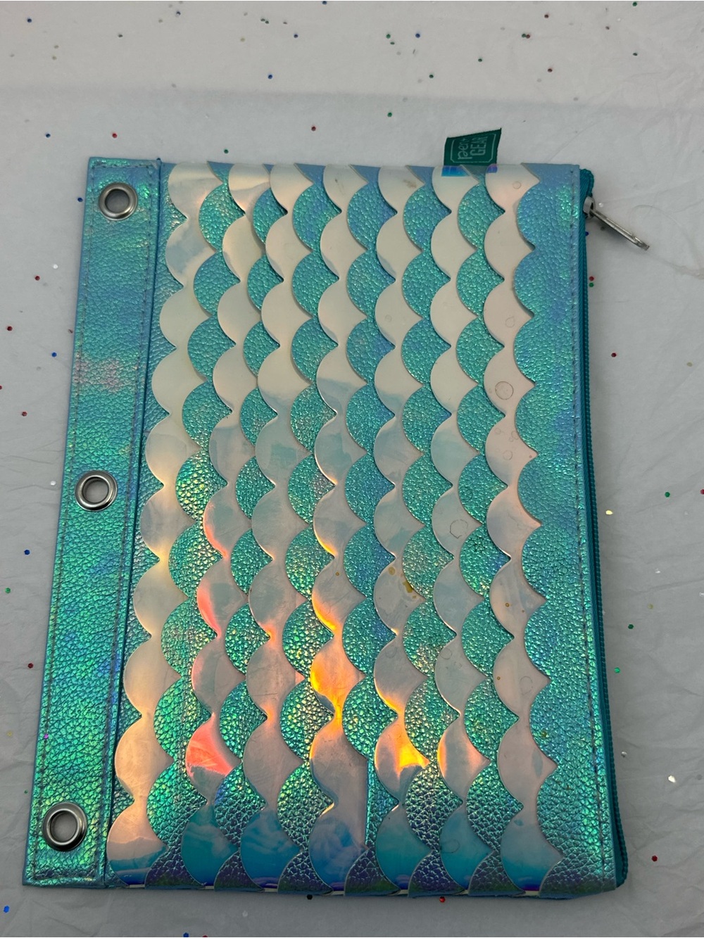Pen and Gear Iridescent Mermaid Scale Pouch - Never Used!
